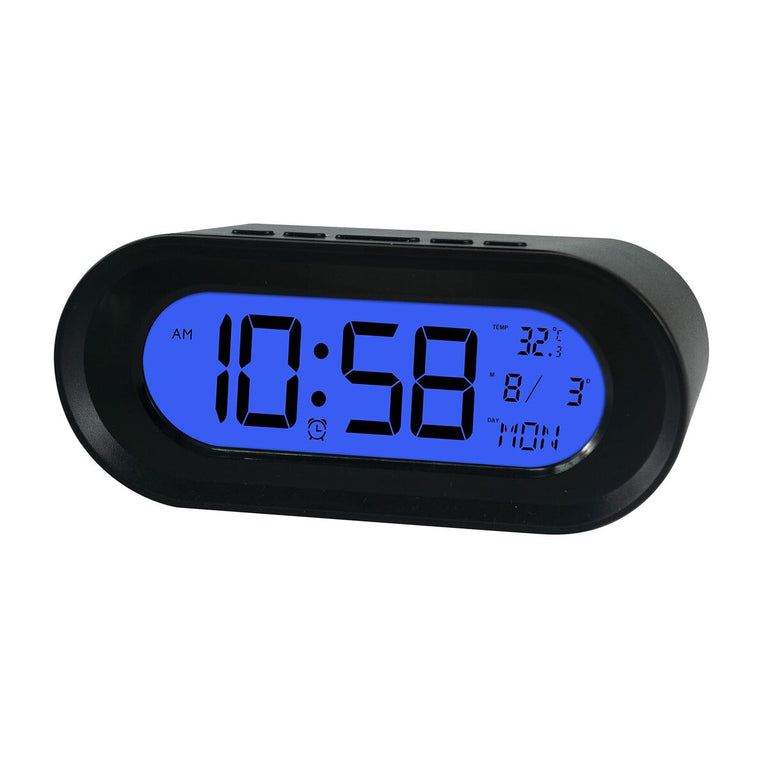 Clock-Radio ELBE Black Thermometer